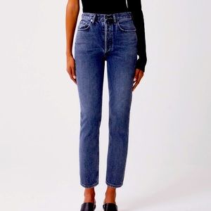 Agolde High-Rise Riley Straight Crop